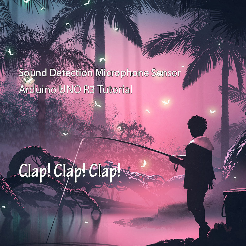 Sound Detection Microphone Sensor Tutorial in Arduino UNO R3 โ Lonely ... Circuit Diagram