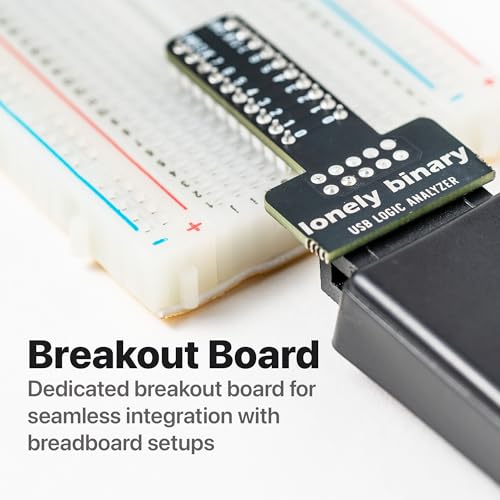 LONELY BINARY Logic Analyzer Kit, 8 Channel 24MHz USB with Breakout Boards