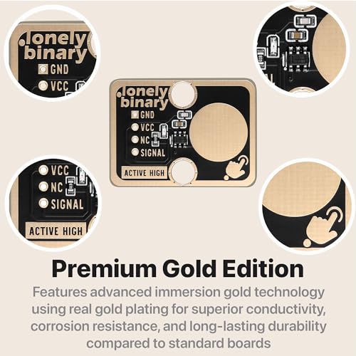 Lonely Binary 12-Pack TTP223 Capacitive Touch Sensor for Arduino & ESP32