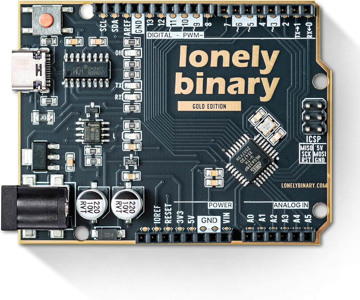 3-Pack UNO R3 ATmega328P Board USB-C, ENIG Gold