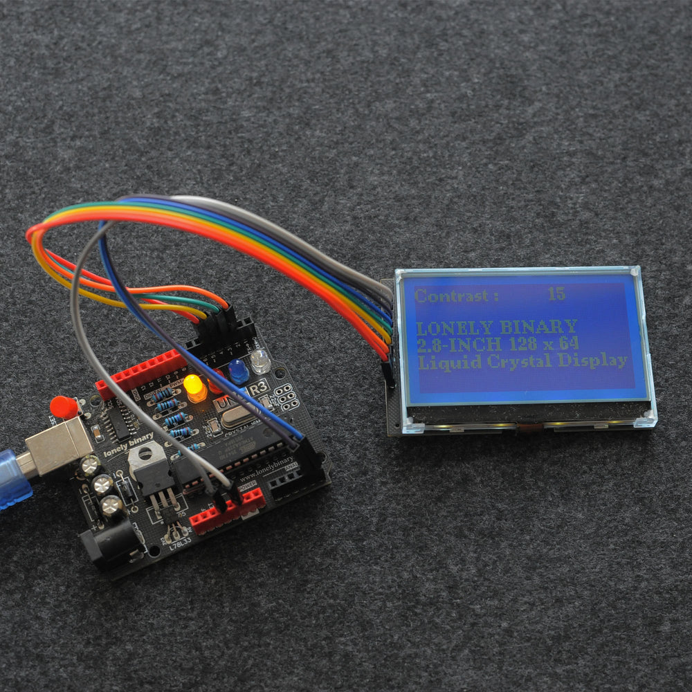 2.8" 128x64 Graphic LCD
