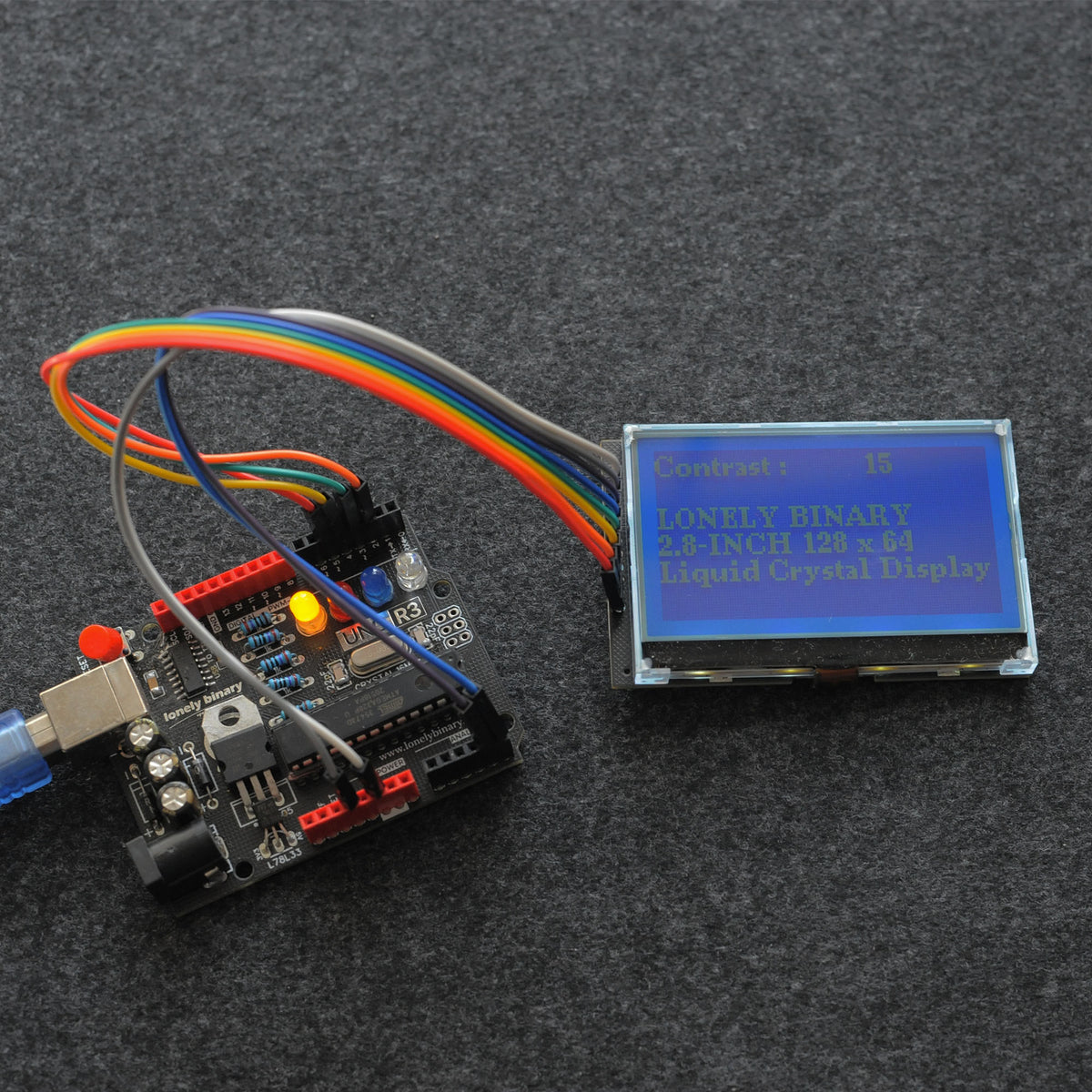 2.8" 128x64 Graphic LCD ST7576