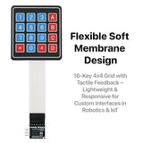 LONELY BINARY 5-Set I2C 4x4 Matrix Membrane Keypad for Arduino ESP32 Pico