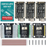 Lonely Binary 3-Pack ESP32 Development Board, LiPo UPS Charger, 3 Shields