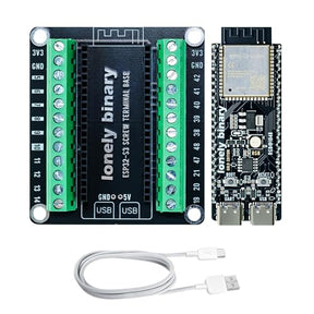 Lonely Binary ESP32-S3 N16R8 Screw Terminal Expansion for Arduino IDE
