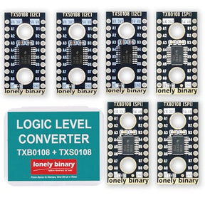 Lonely Binary 6-Pack TXB0108 TXS0108 8-Ch Logic Level Shifter for Arduino
