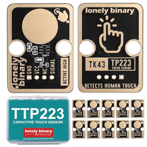 Lonely Binary 12-Pack TTP223 Capacitive Touch Sensor for Arduino & ESP32