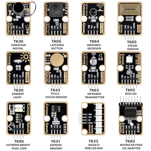 Lonely Binary ESP32-S3 STEM Learning Kit, 46 Sensor Modules and Dev Board