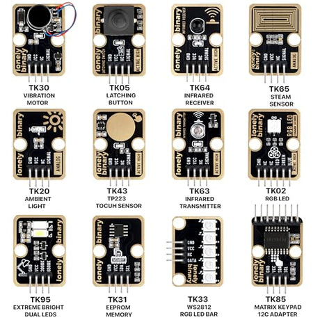Lonely Binary ESP32-S3 STEM Learning Kit, 46 Sensor Modules and Dev Board