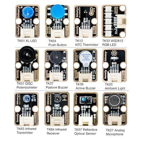 Lonely Binary TinkerBlock ESP32-S3 Starter Kit 12 Sensors for Arduino IDE