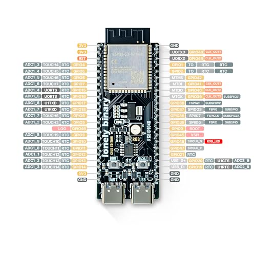Lonely Binary ESP32-S3 N16R8 Screw Terminal Expansion for Arduino IDE