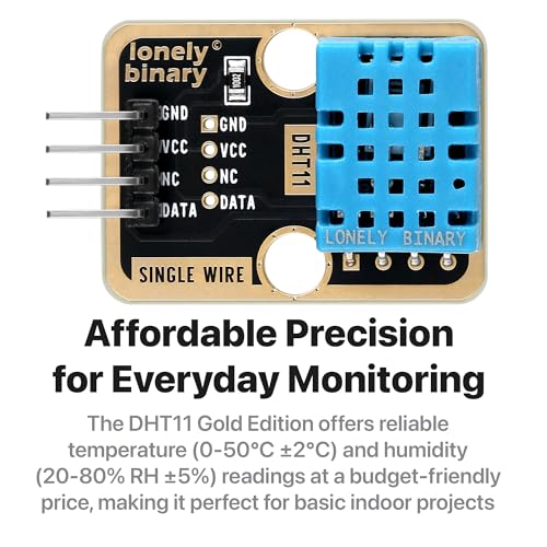 Lonely Binary 6-Pack DHT22 DHT11 Temperature Humidity Sensor AM2302 Arduino