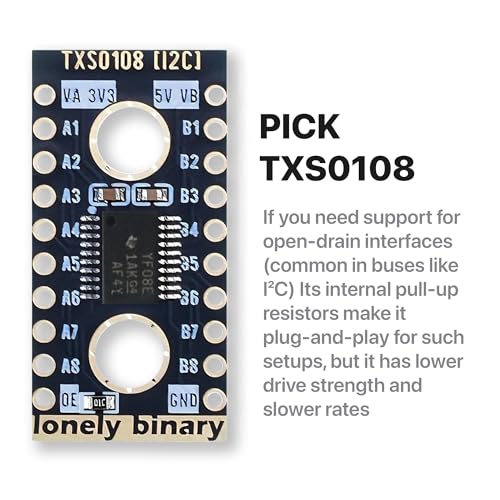 Lonely Binary 6-Pack TXB0108 TXS0108 8-Ch Logic Level Shifter for Arduino