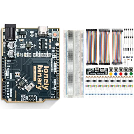 LONELY BINARY Uno R3 Development Board and Electronics Starter Kit Bundle