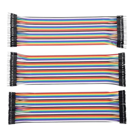 LONELY BINARY 480-Pack Breadboard Jumper Wires 20cm M-M M-F F-F for Arduino