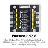 Lonely Binary ESP32 PinPulse Shield GPIO LED Display Port for Arduino IDE