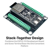 Lonely Binary ESP32-S3 N16R8 Dev Board + Screw Terminal Base, FPC Port