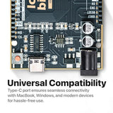 Lonely Binary UNO R3 ATmega328P Board USB-C ENIG Gold for Arduino IDE