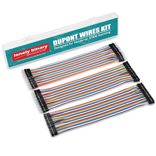 LONELY BINARY 120-Pack Breadboard Jumper Wires 20cm M-M M-F F-F for Arduino