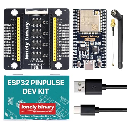 Lonely Binary ESP32 WROOM-32UE IPEX Antenna GPIO LED for Arduino IDE