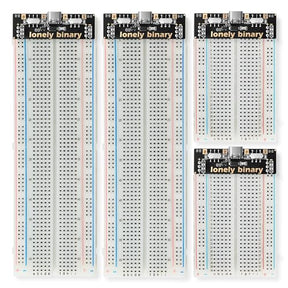 Lonely Binary Breadboard Power Supply Kit 2x830 2x400 USB-C 3.3V/5V