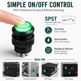 10-Pack 16mm Latching LED Push Button Switch, 5 Colours