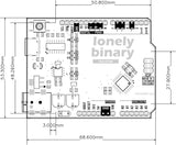 3-Pack UNO R3 ATmega328P Board USB-C, ENIG Gold