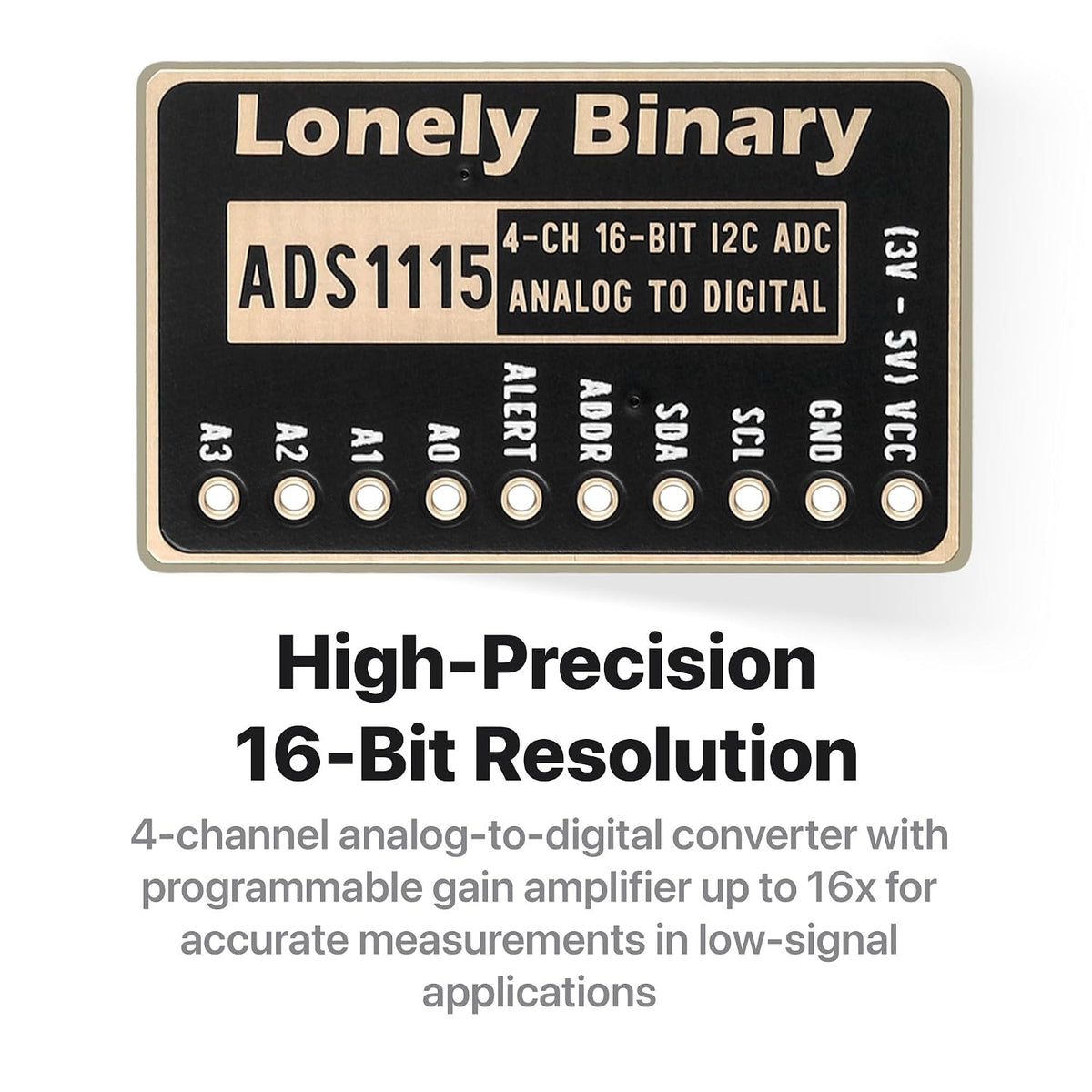6-Pack ADS1115 16-Bit ADC I2C Module