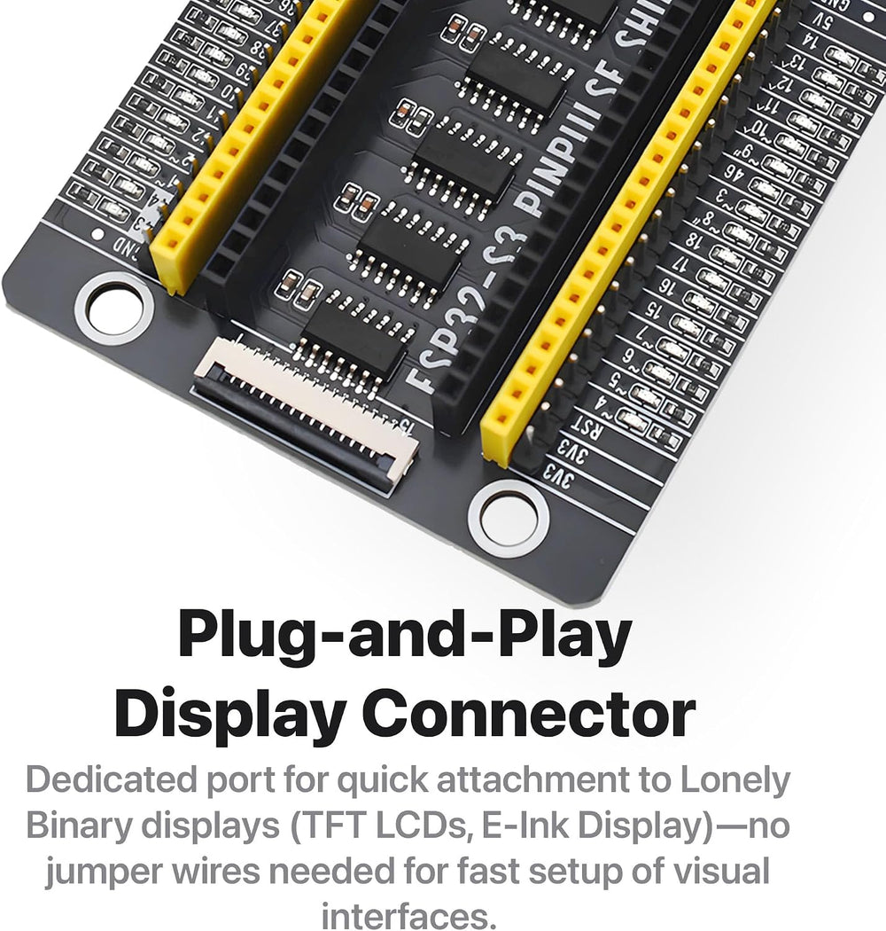 ESP32-S3 Gold Edition + PinPulse Shield, 3-Pack