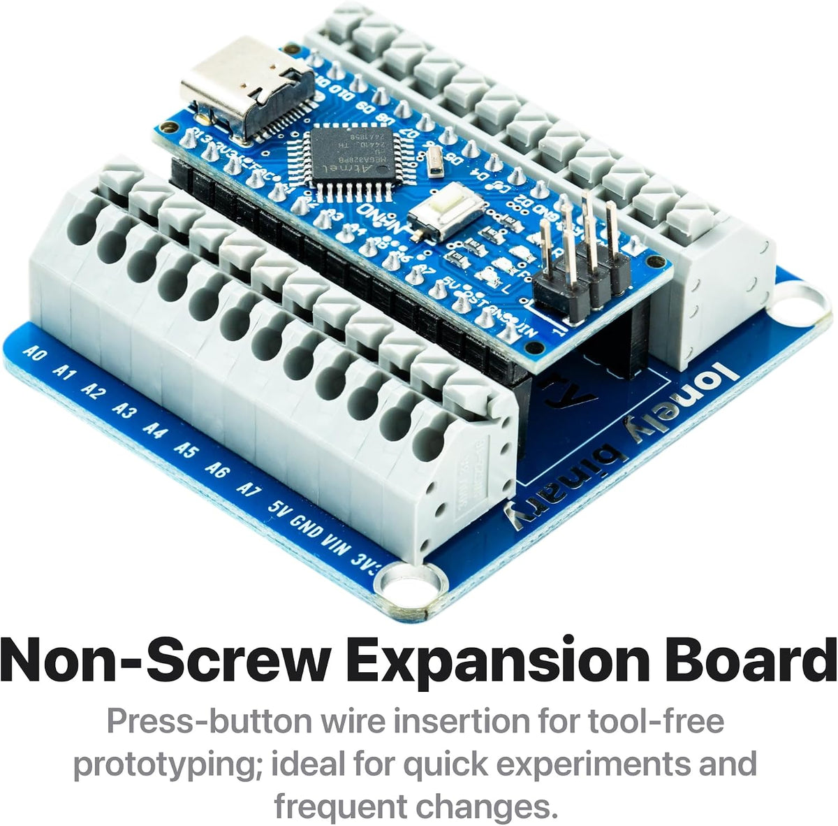 3-Pack Nano V3.0 ATmega328P USB-C + 3 Expansion Bases
