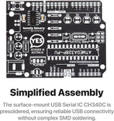 DIY UNO R3 Kit, ATmega328P Through-Hole
