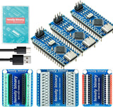 3-Pack Nano V3.0 ATmega328P USB-C + 3 Expansion Bases