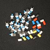 24-Pack DPDT Push Button Switches, 8x8mm
