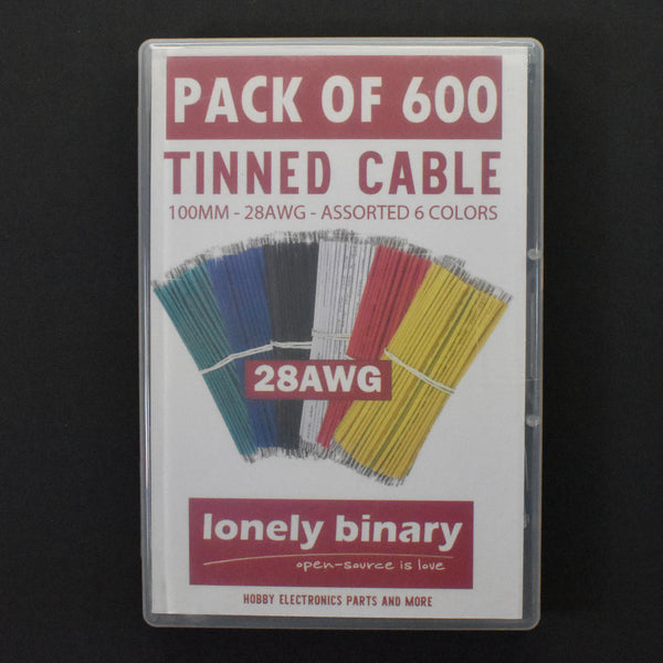 Tinned Cable 100MM 28AWG - Assorted Mixed Color