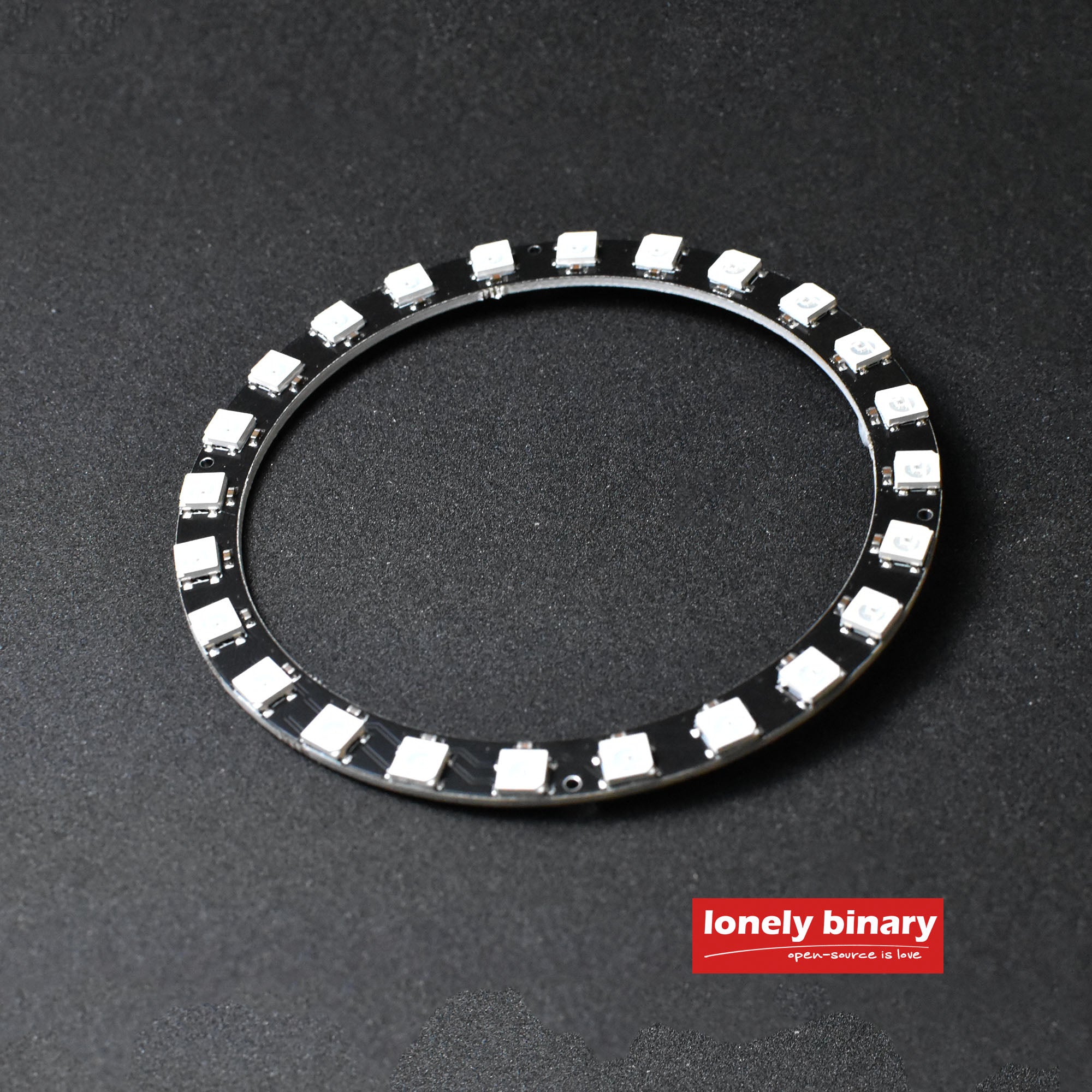WS2812 Ring - 24 Lights - Addressable LED Ring – Lonely Binary