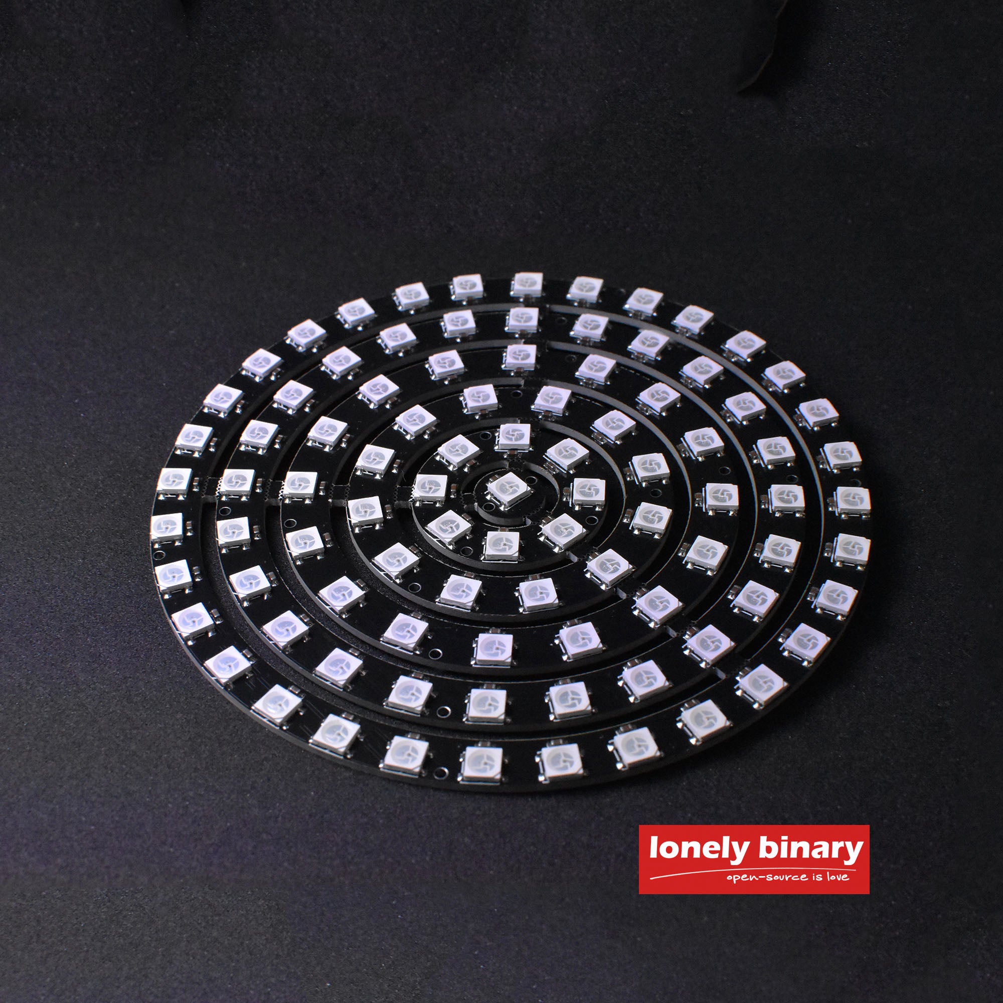 WS2812B Addressable RGB LED Ring Set - 91 Lights – Lonely Binary