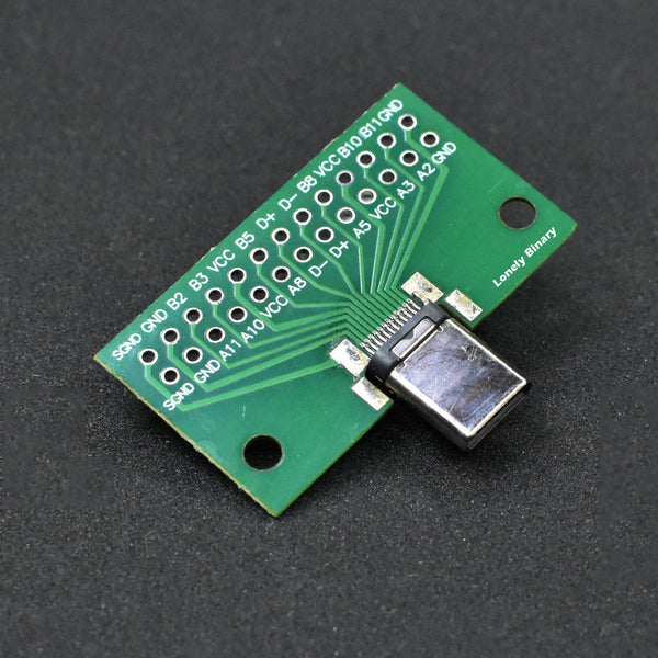 Type-C Female DIP SOP Breakout Board