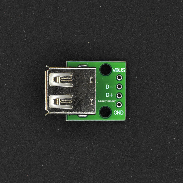 USB 2.0 Female to DIP 2.54mm PCB Connector
