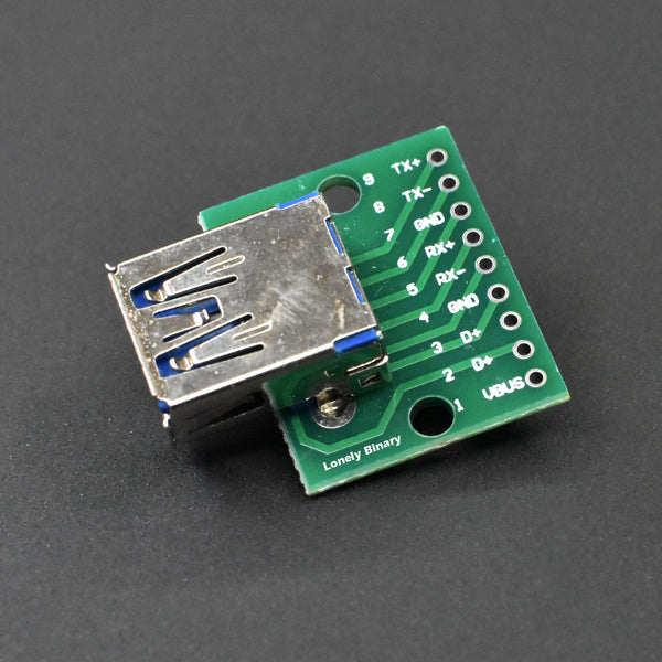 USB 3.0 Female to DIP 2.54mm PCB Connector