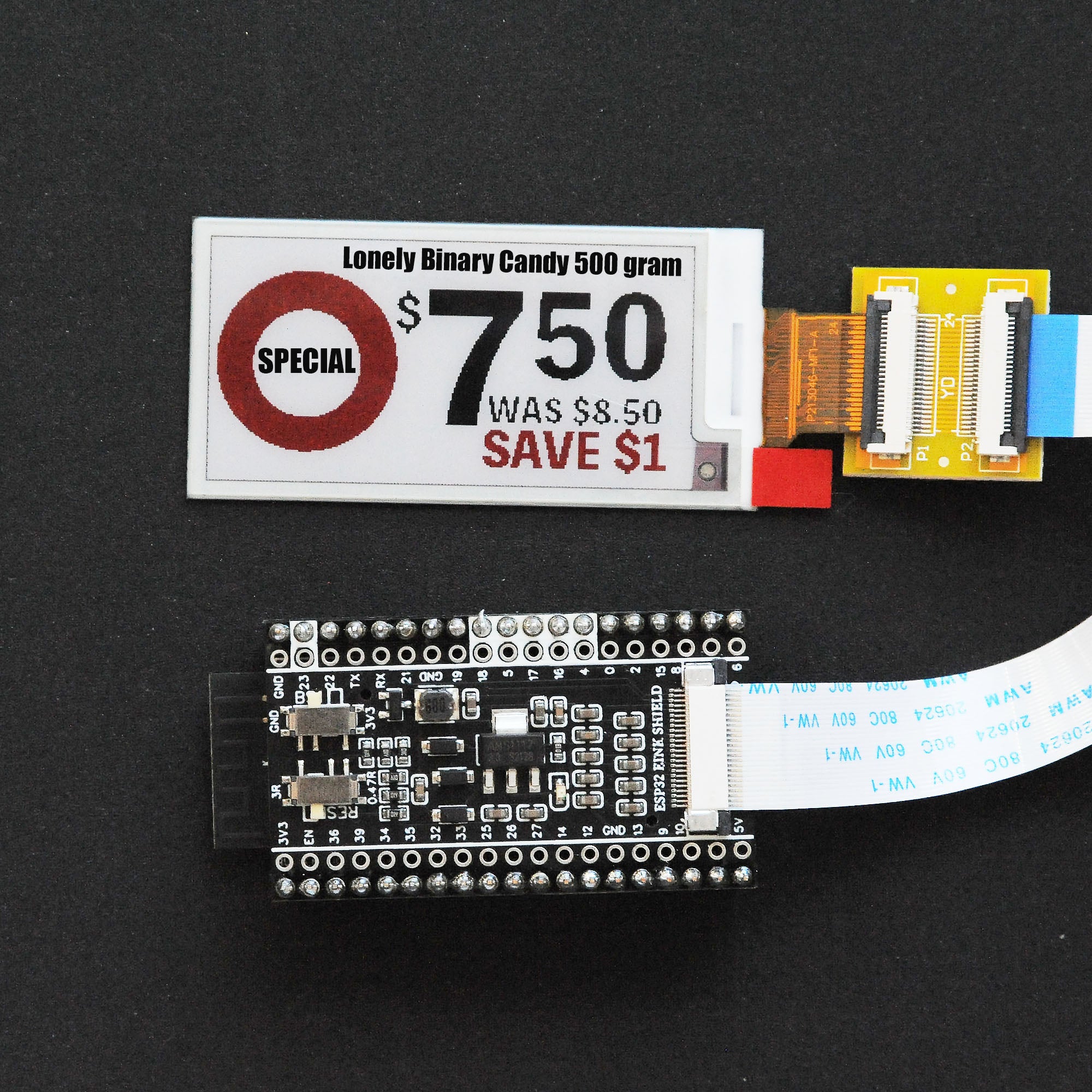 E INK Paper ESP32 Shield – Lonely Binary