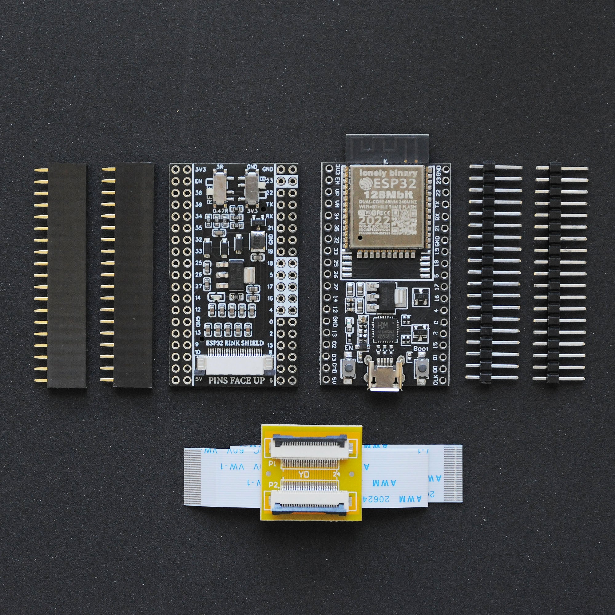 E INK Paper ESP32 Shield – Lonely Binary