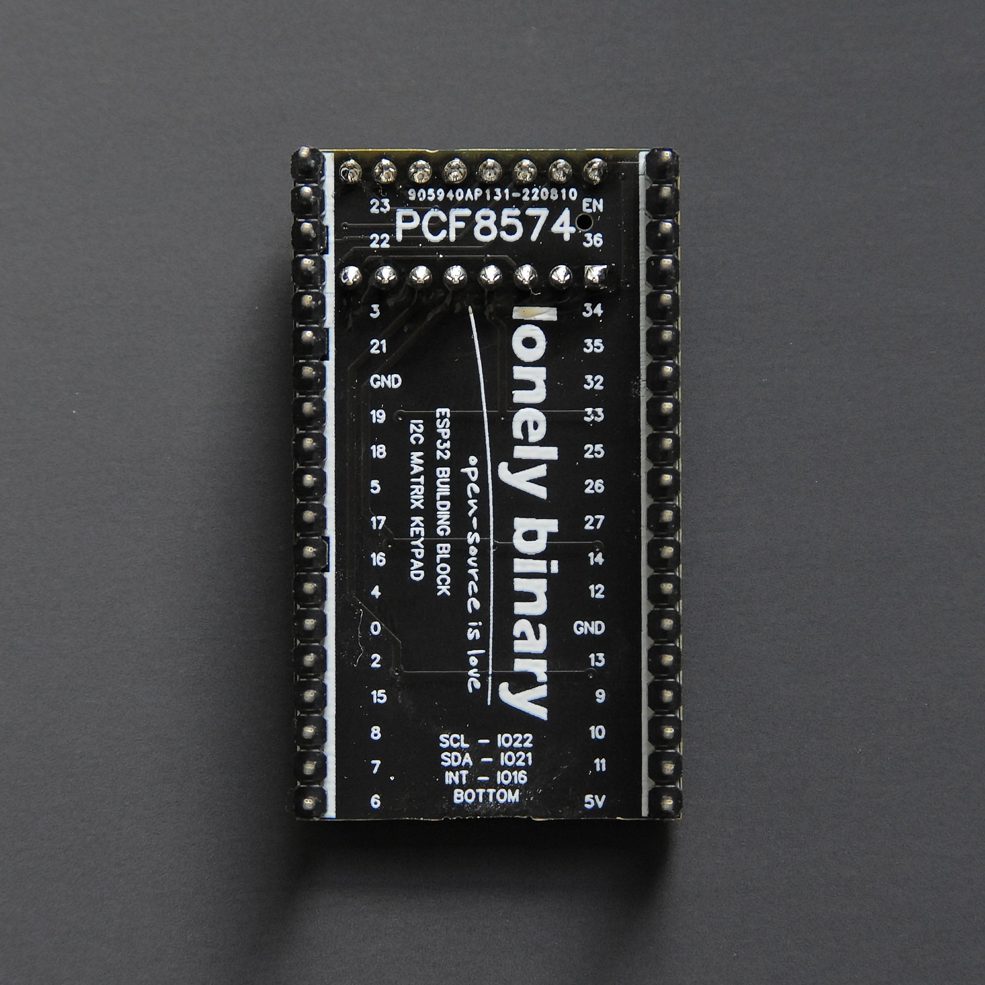 Matrix Keypad ESP32 Shield – Lonely Binary