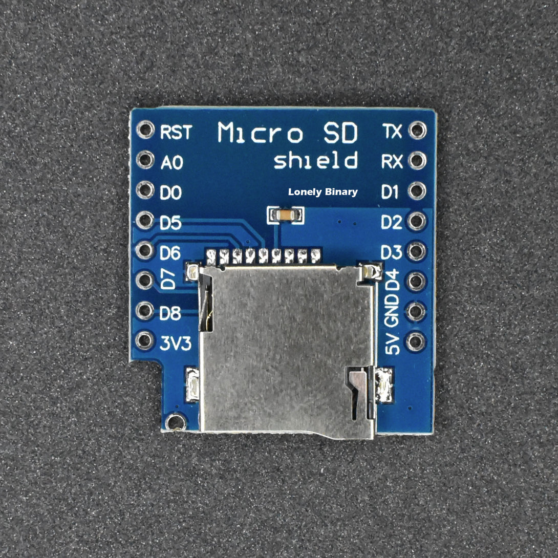 ESP8266 Micro SD Card Shield – Lonely Binary
