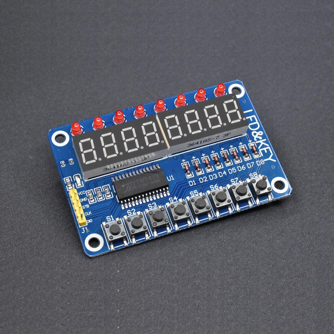 8 Buttons with Digital Tube and LED TM1638 Keypad Module – Lonely Binary