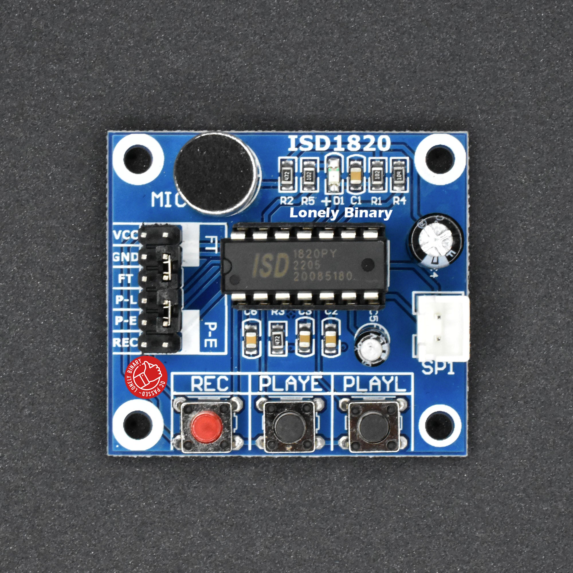 Voice Recorder ISD1820 Module Lonely Binary voice-recorder-isd1820-module-lonely-binary