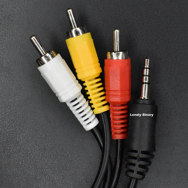 3.5mm Jack Plug Male to 3 RCA Adapter 1.5m