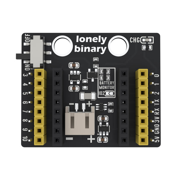 ESP32-C3 OLED Expansion Base, 2.54 mm Pins with LiPo Charger