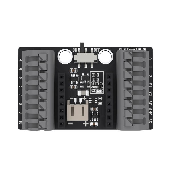 ESP32-C3 OLED Screwless Terminal Base, Push-in with LiPo Charger