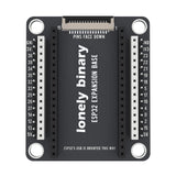 ESP32 Expansion Base seen from above: pin strips either side of the ESP32 sockets