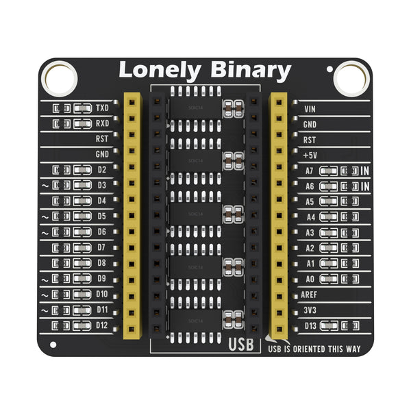 PinPulse LED Shield for Nano, 22 Pin Status LEDs